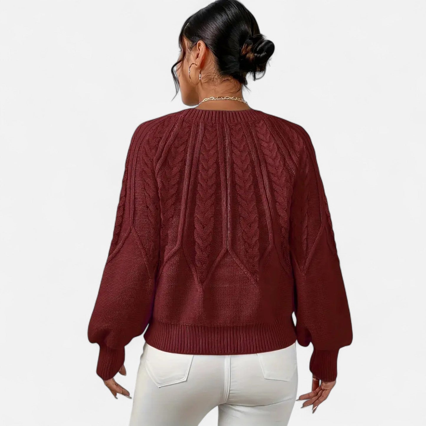 Eliaro Jersey Blanco Mujer | Corte Holgado, Suave y Ligero 8