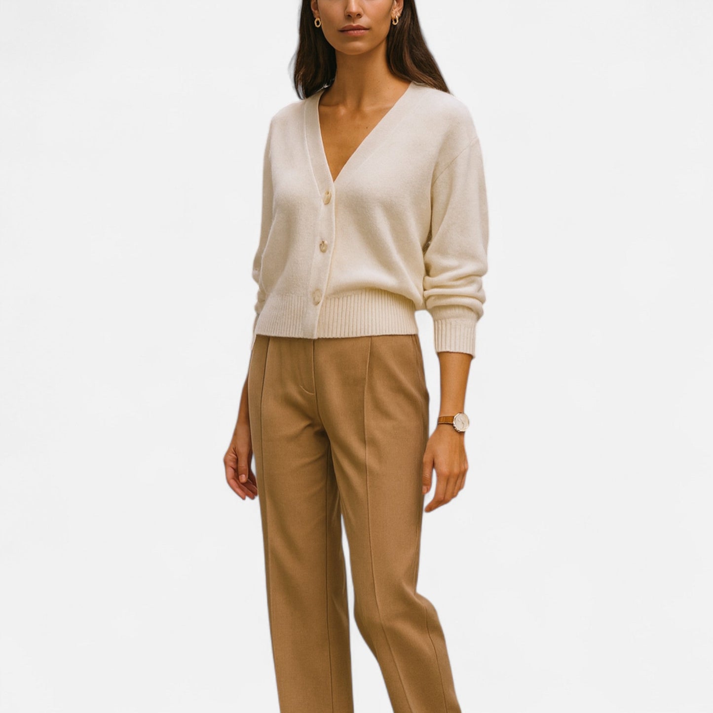 Eli Cárdigan Mujer | Lana Premium, Diseño Moderno en Gris 2