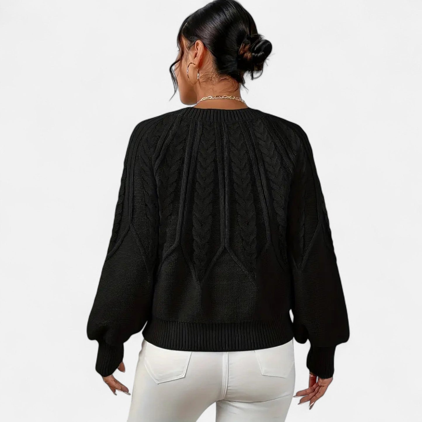 Eliaro Jersey Blanco Mujer | Corte Holgado, Suave y Ligero 3