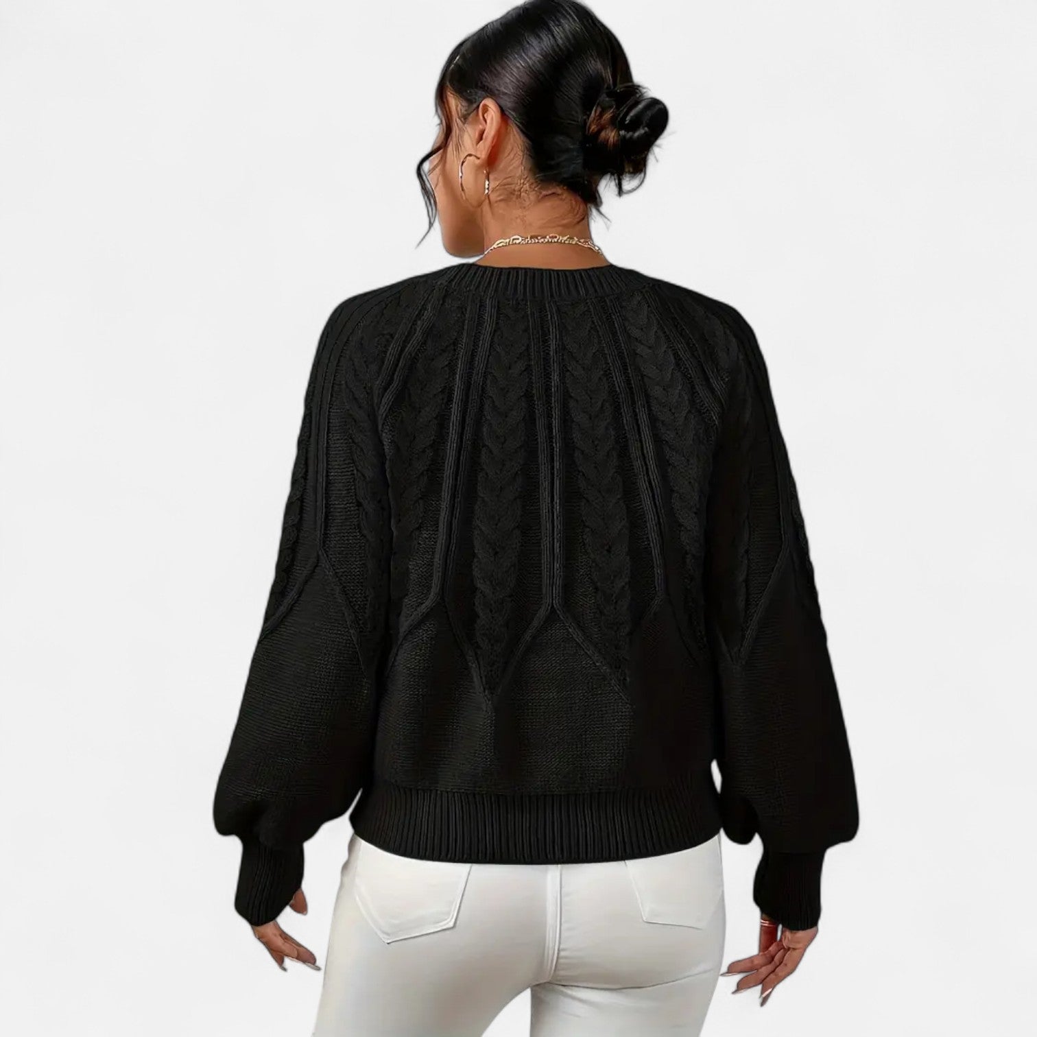 Eliaro Jersey Blanco Mujer | Corte Holgado, Suave y Ligero 3