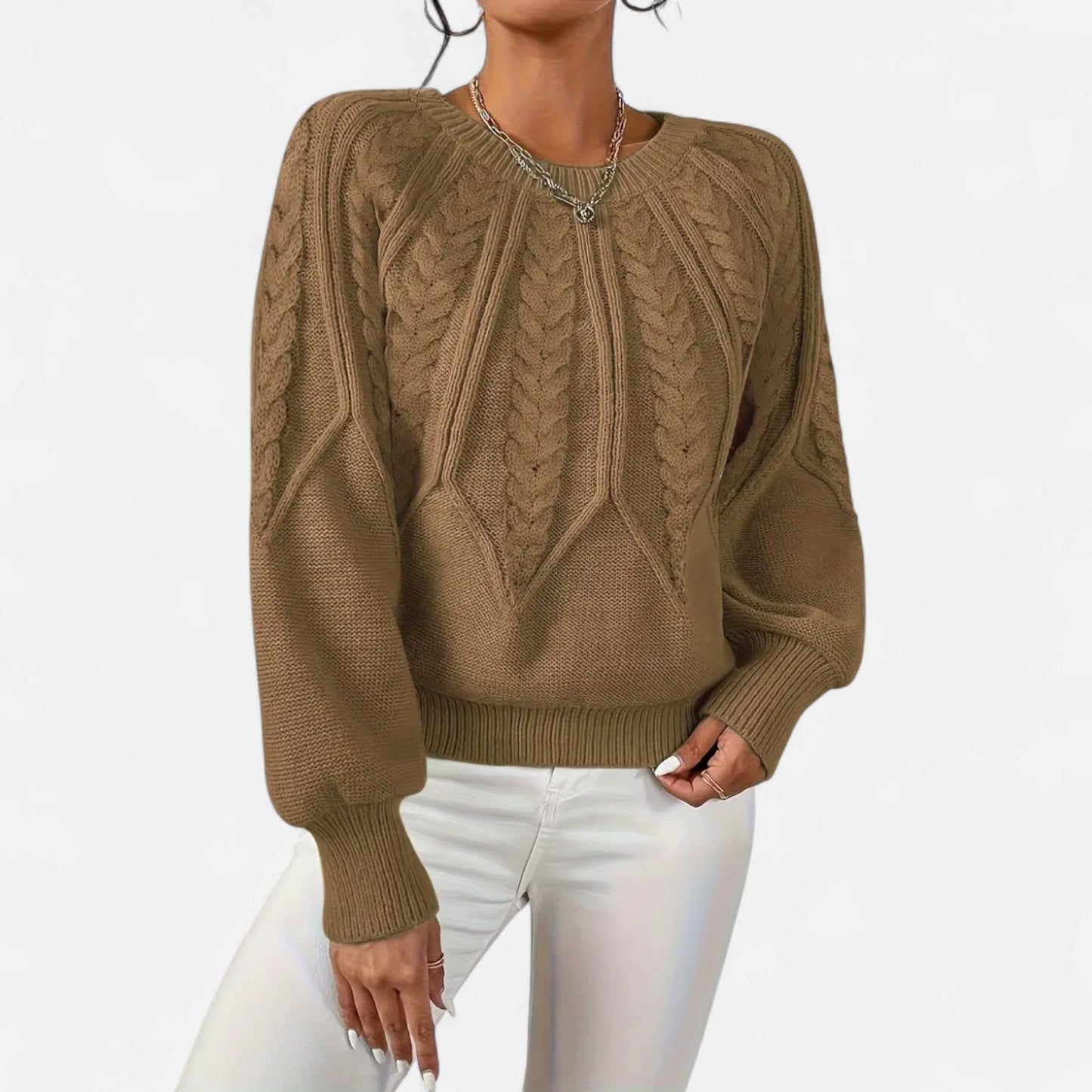 Eliaro Jersey Blanco Mujer | Corte Holgado, Suave y Ligero 9