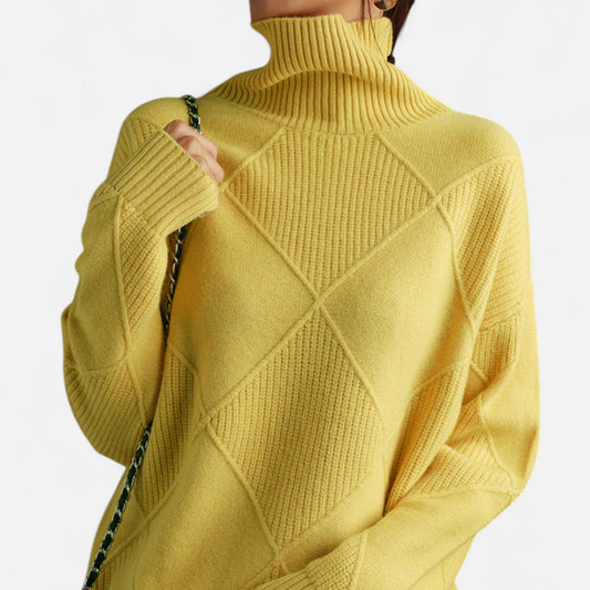 Eliaro Suéter Mujer | 100% Cachemira, Cuello Alto Envolvente, Elegante 0